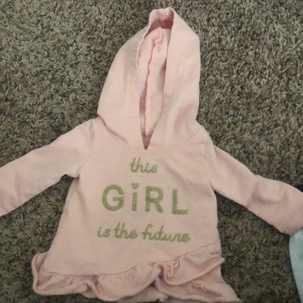 Baby sweatshirt with hood